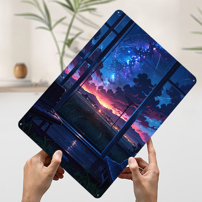 Anime Window View of Starry Ni - đánh giá và giá Custom Night Sky