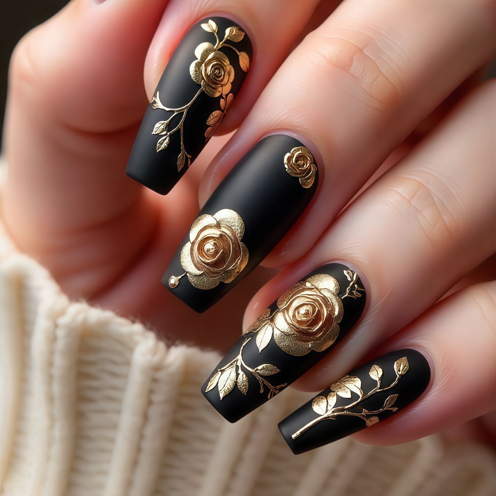 3D fake nails for women girls  - đánh giá và giá Pressed Flower Art
