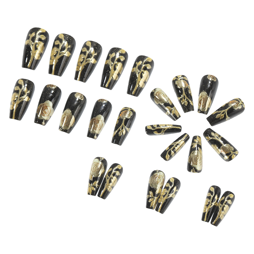 3D fake nails for women girls  - đánh giá và giá Pressed Flower Art