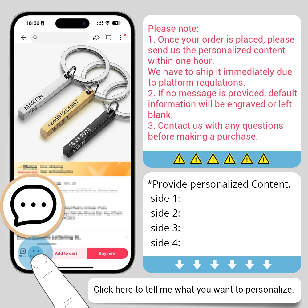 Personalized 3D Bar Keychain E - đánh giá và giá Initial Ring Custom