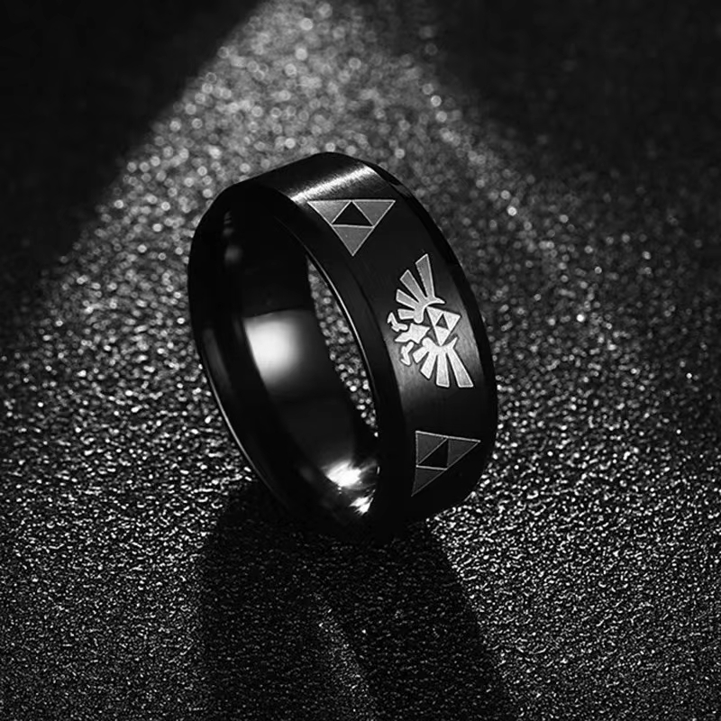 Fashion Anime Triforce Triangl - đánh giá và giá Initial Ring Custom