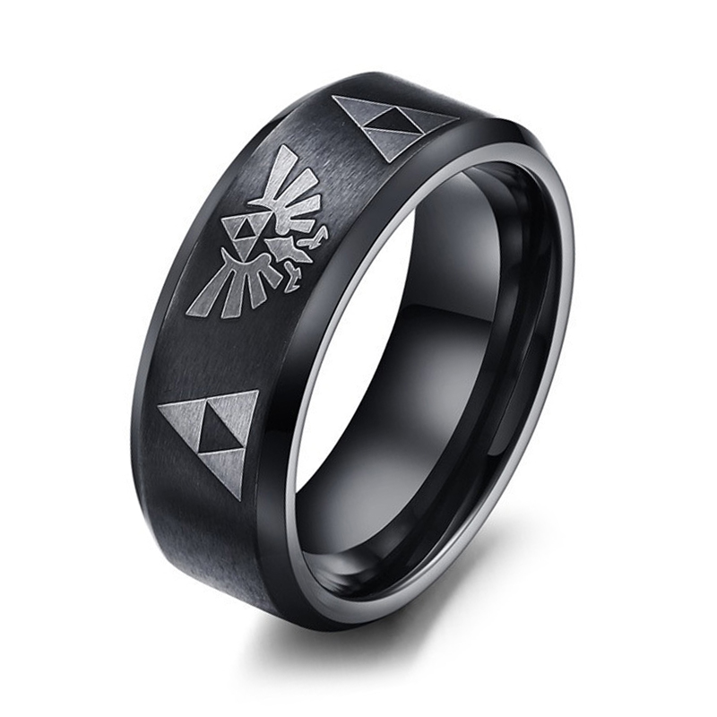 Fashion Anime Triforce Triangl - đánh giá và giá Initial Ring Custom
