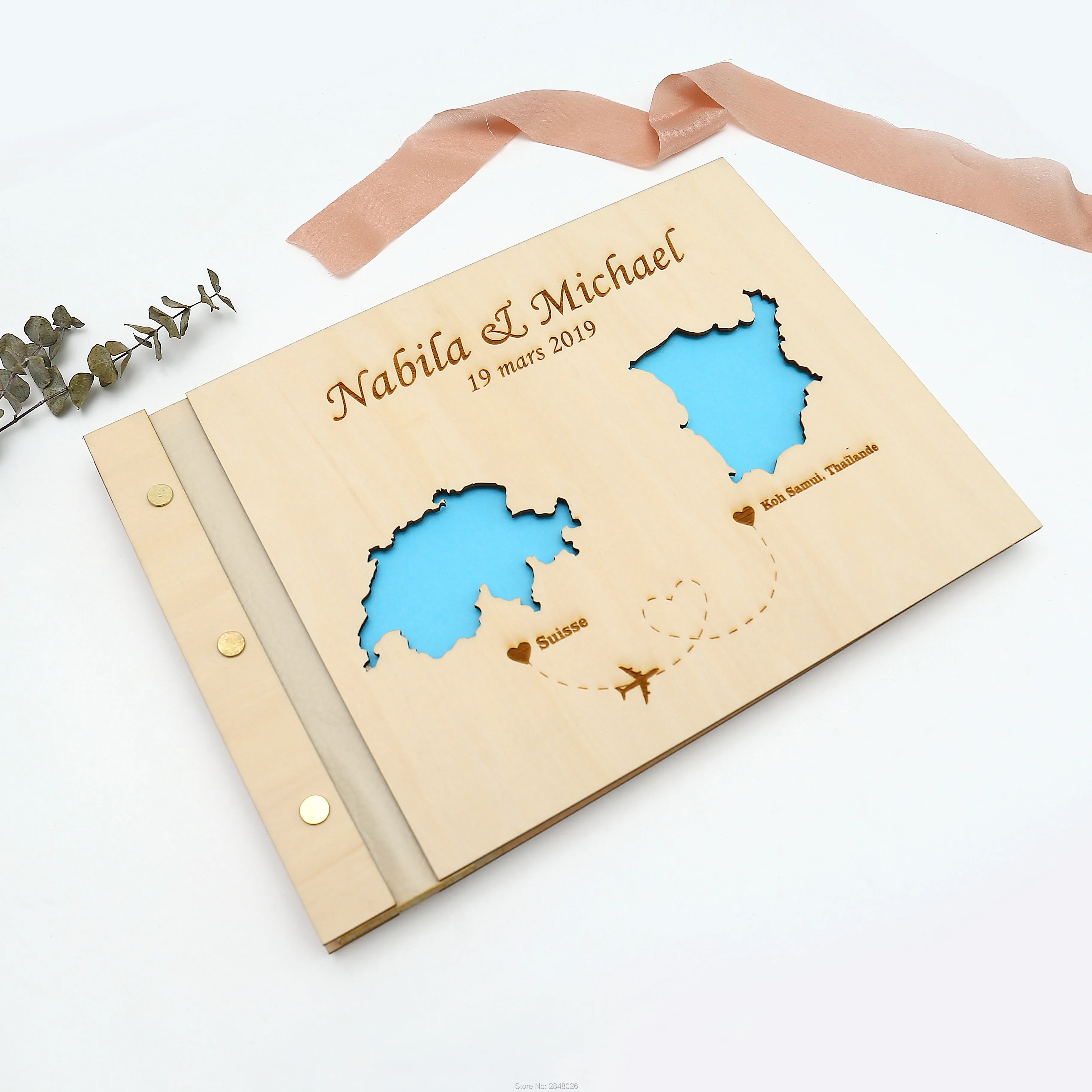 Rustic engraved wedding guestb - đánh giá và giá Custom Star Map