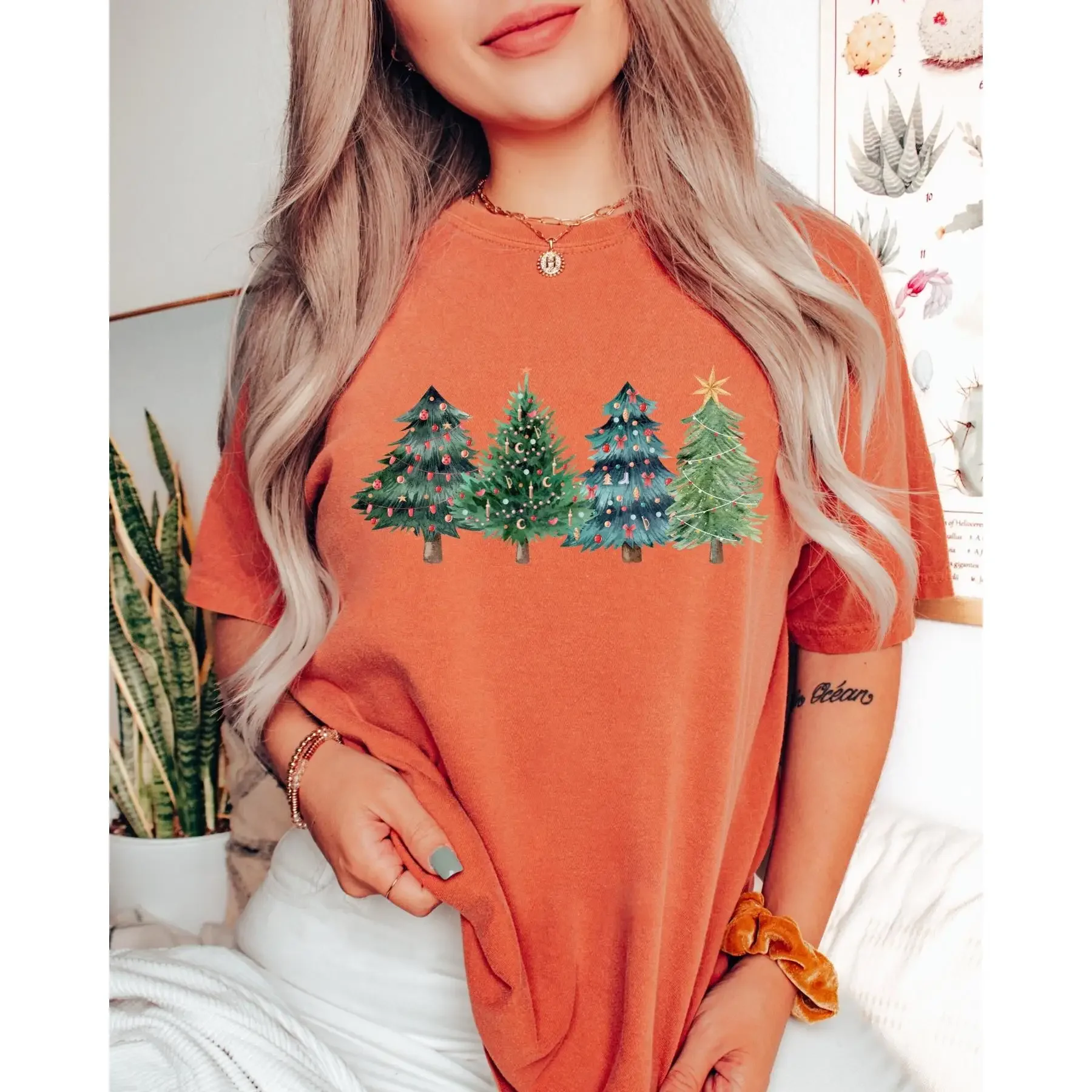Christmas Trees T Shirt Xmas C - đánh giá và giá Family Tree Print
