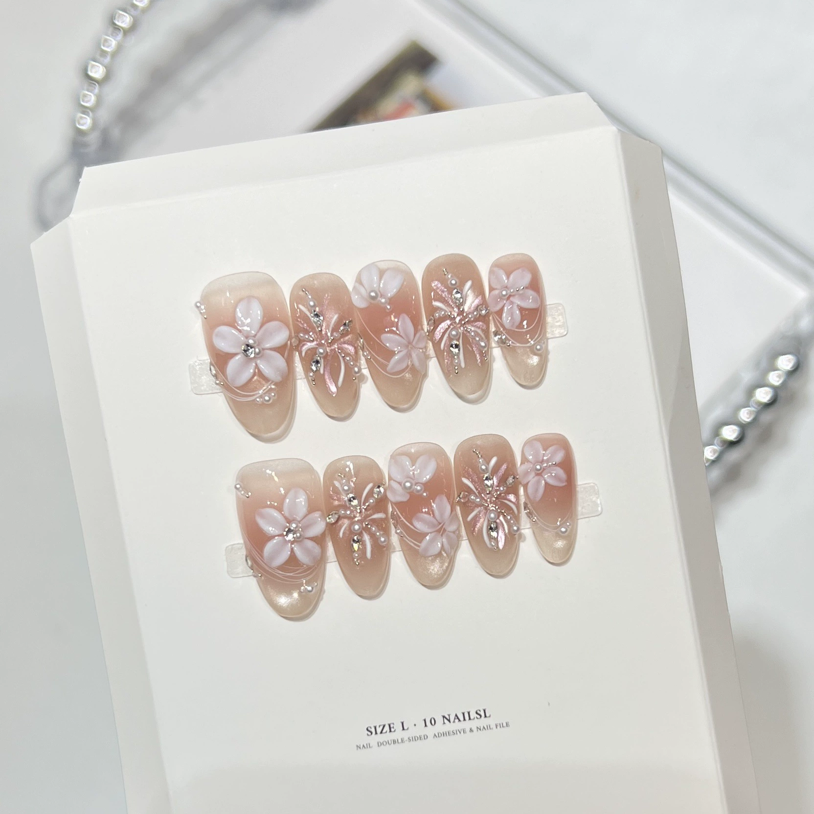 10Pcs Milky Nude Gentle Handma - đánh giá và giá Pressed Flower Art